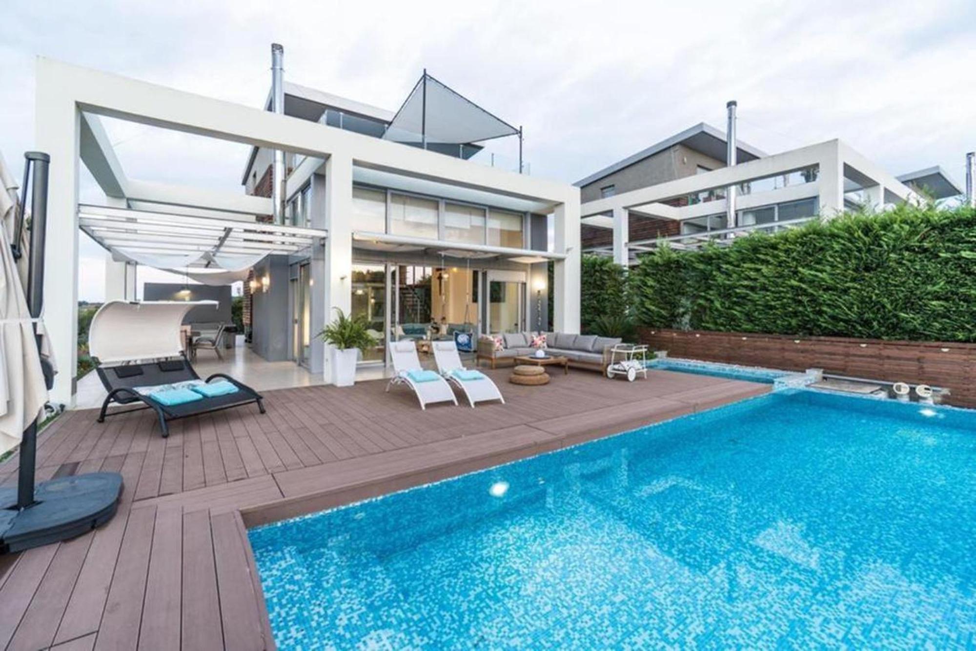 Island Villa Sani Sea View Экстерьер фото